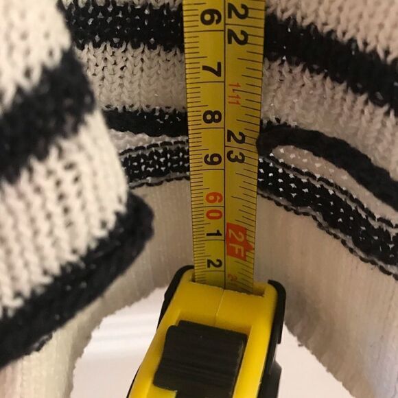 Aerie women’s small blue white stripe sweater - Picture 6 of 8